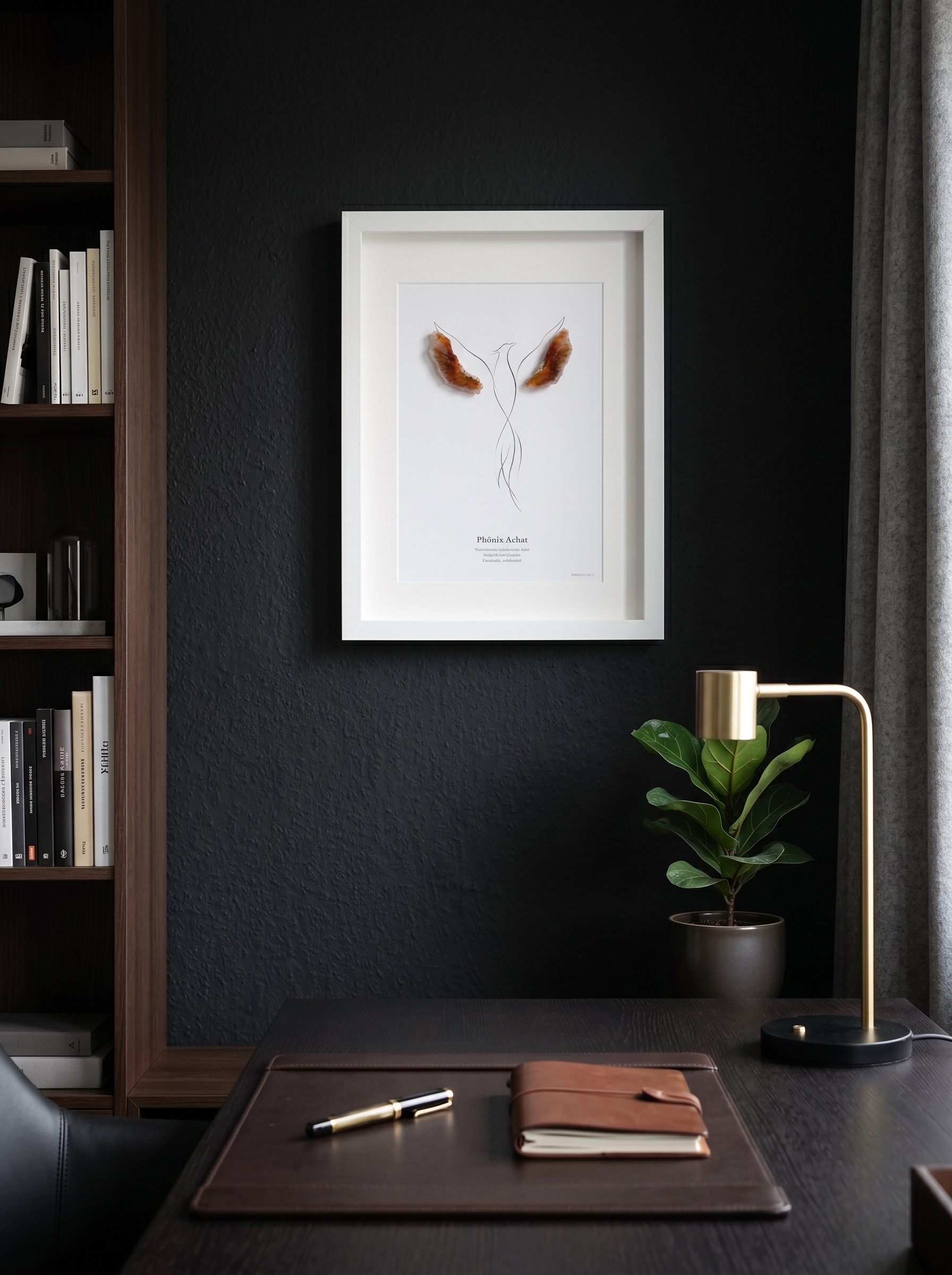 Phönix Achat artwork displayed in a refined interior